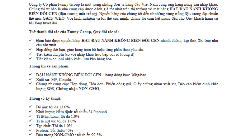 Thư ngỏ chào hàng