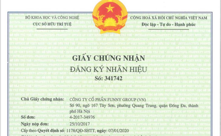 Funny Group đăng ký thành công nhãn hiệu PROPER.